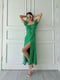 Сукня А-силуету зелена з квітковим принтом | 6336834 | фото 6