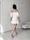 Сукня А-силуету молочного кольору з квітковим принтом | 6336836 | фото 6