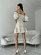 Сукня А-силуету молочного кольору з квітковим принтом | 6336837 | фото 6