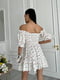 Сукня А-силуету молочного кольору з квітковим принтом | 6336840 | фото 4