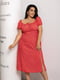 Платье А-силуэта красное с цветочным принтом | 6336882 | фото 4