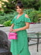 Сукня А-силуету зелена з квітковим принтом | 6336889 | фото 3