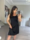 Платье А-силуэта черное шелковое | 6337002 | фото 5