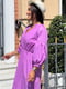 Платье А-силуэта фиолетовое | 6345149 | фото 5