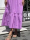 Платье А-силуэта фиолетовое | 6345149 | фото 6