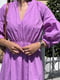 Платье А-силуэта фиолетовое | 6345149 | фото 7