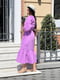 Платье А-силуэта фиолетовое | 6345149 | фото 9