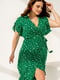 Сукня зелена в горошок | 6344985 | фото 2