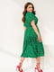 Платье зеленое в горошек | 6344985 | фото 3