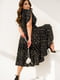 Платье А-силуэта черное в горох | 6344990 | фото 2