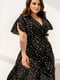 Платье А-силуэта черное в горох | 6344990 | фото 4