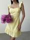 Сукня А-силуету жовта | 6345228 | фото 2