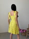 Платье А-силуэта желтое в принт | 6345247 | фото 5