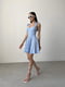 Платье А-силуэта голубое в принт | 6345248 | фото 4