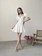Платье А-силэута молочного цвета в принт | 6345262 | фото 3