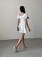 Сукня А-силуету молочного кольору в принт | 6345263 | фото 5