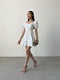 Платье А-силэута молочного цвета в принт | 6345264 | фото 3