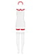 Еротичний ігровий костюм: сукня, панчохи з підв'язками, стрінги, обруч на голову | 6336016 | фото 6