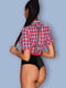 Эротический игровой костюм: рубашка, высокие трусики с подтяжками | 6336358 | фото 2