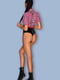 Еротичний ігровий костюм: сорочка, високі трусики з підтяжками | 6336358 | фото 4