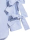Рубашка бело-синяя с завязками | 6350414 | фото 3