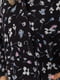 Блуза чорна в квітковий принт | 6350856 | фото 6