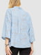 Блуза блакитна з візерунком | 6350857 | фото 4
