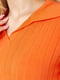 Джемпер оранжевый в рубчик | 6351165 | фото 5