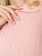 Джемпер светло-розовый в рубчик | 6351168 | фото 5