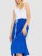 Сукня біло-синя з пояском | 6351203 | фото 2