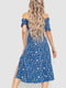 Сукня синя в квітковий принт | 6351240 | фото 4