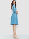 Платье голубое в цветочный принт | 6351284 | фото 3