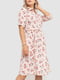Сукня пудрова в квітковий принт | 6351285 | фото 3