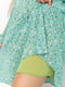 Оливкова сукня в квітковий принт | 6351293 | фото 6