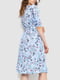 Сукня блакитна в квітковий принт | 6351302 | фото 4