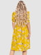 Сукня гірчичного кольору в квітковий принт | 6351303 | фото 4