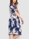 Сукня синя в квітковий принт | 6351305 | фото 3
