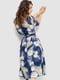 Сукня синя в квітковий принт | 6351305 | фото 4