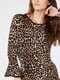 Платье с леопардовым принтом | 6351692 | фото 3