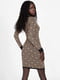 Сукня-светр коричнева з візерунком | 6351844 | фото 5