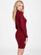 Платье-свитер бордовое | 6351855 | фото 3