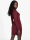 Платье-свитер бордовое | 6351855 | фото 7