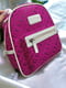 Рюкзак рожевий з принтом | 6351893 | фото 3