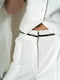 Штани з тасьмою білого кольору | 6352313 | фото 3