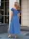 Сукня міді темно-синього кольору | 6352353 | фото 2