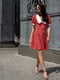 Сукня міні червона з комірцем | 6352372 | фото 4