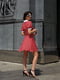 Сукня міні червона з комірцем | 6352372 | фото 5