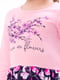 Платье фиолетовое с цветочным принтом | 6253533 | фото 2