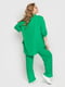 Зеленый костюм: рубашка оверсайз и брюки-палаццо | 6352549 | фото 6