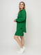 Зеленый костюм-жатка: рубашка оверсайз и шорты | 6352555 | фото 3